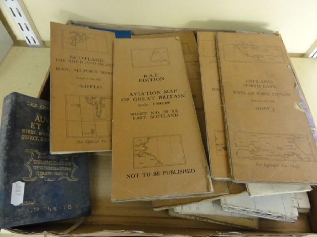 Appraisal: A mixed collection of Ordnance Survey maps including Royal Air