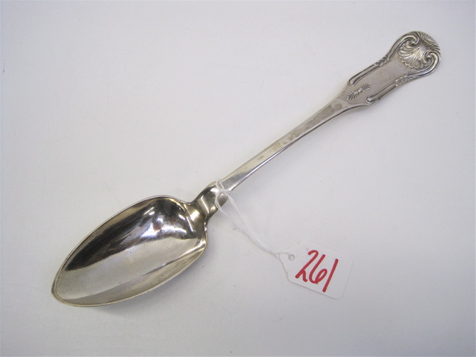 Appraisal: AMERICAN COIN SILVER STUFFING SPOON c - in the King's