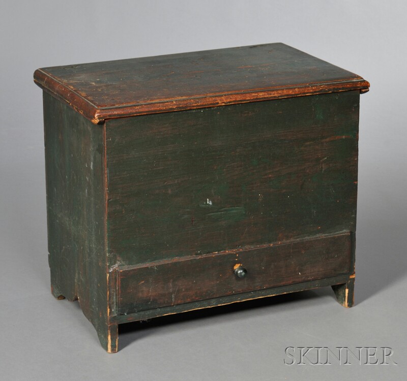 Appraisal: Child's Painted Chest over Drawer New England late th century