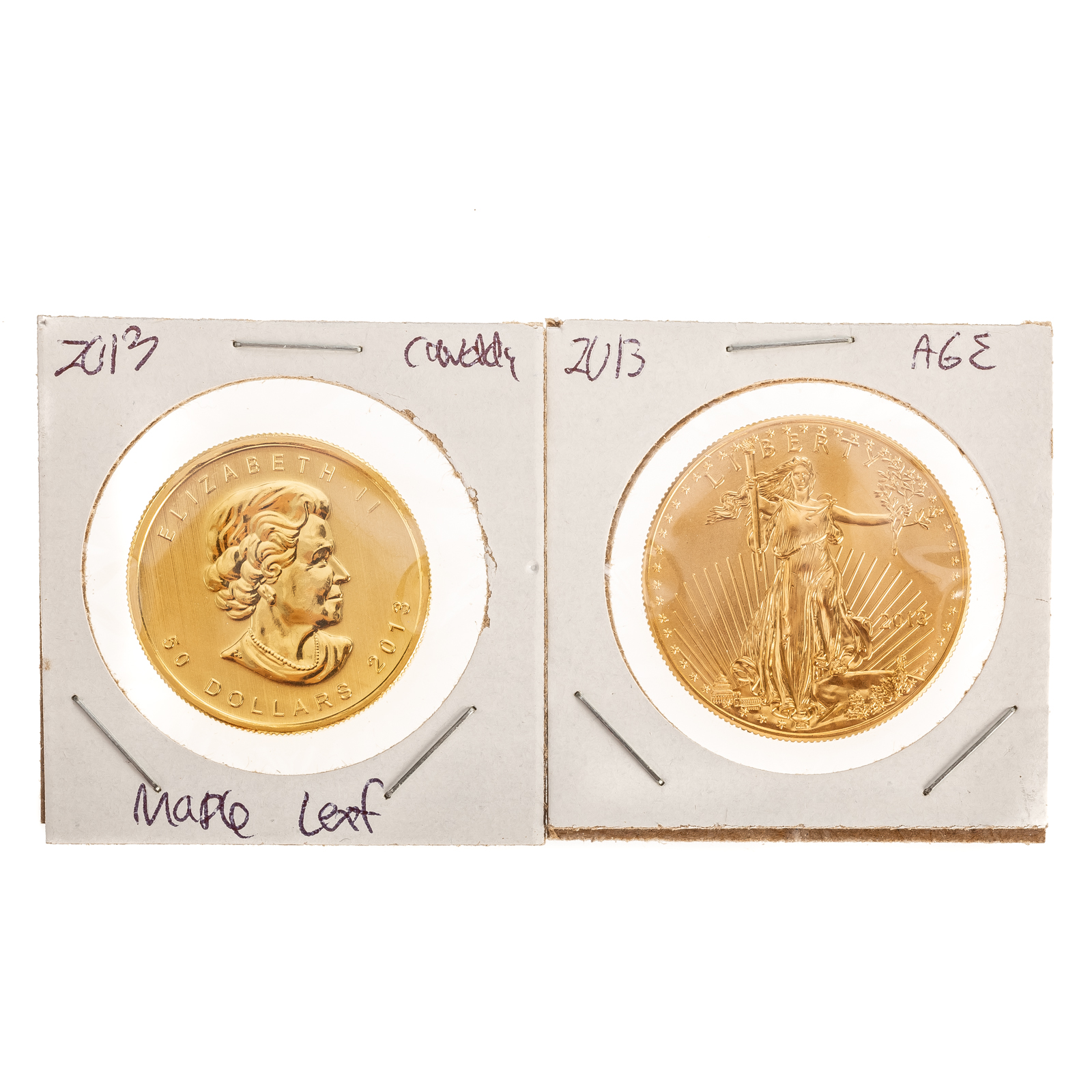 Appraisal: GOLD MAPLE LEAF AMERICAN EAGLE OZ From a Canadian oz