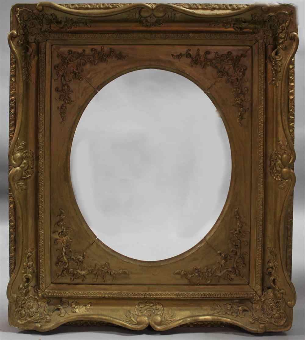 Appraisal: GEORGIAN STYLE GILTWOOD MIRROR TH CENTURY the rectangular slip surrounded