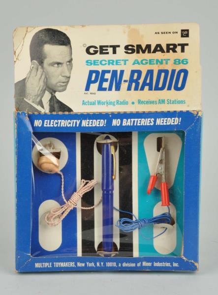 Appraisal: Secret Agent Pen Radio In original packaging Has an ear