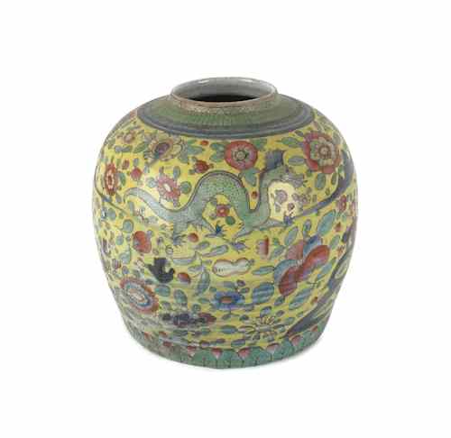 Appraisal: Chinese export porcelain ginger jar th c made for the