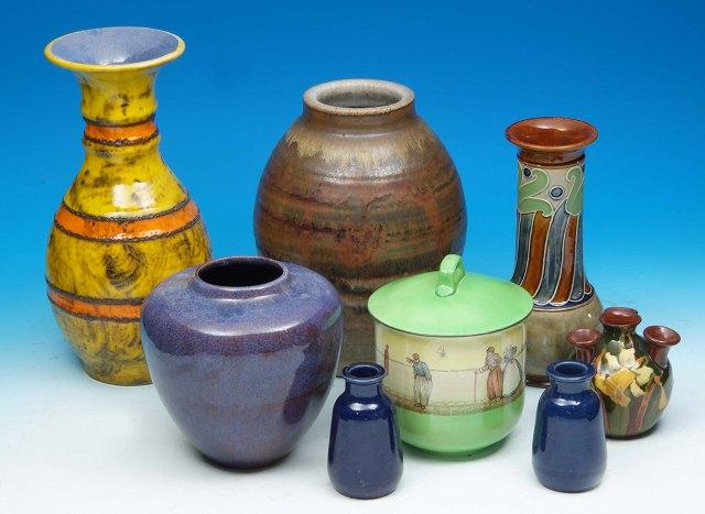 Appraisal: A quantity of British and Continental art pottery to include