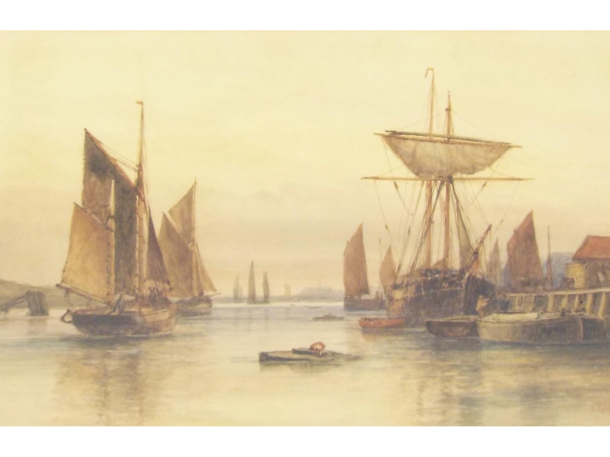 Appraisal: Frederick James Aldridge - - marine landscape of various ships