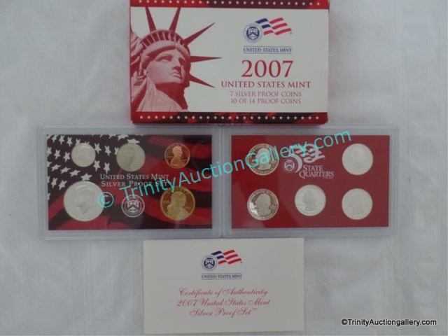 Appraisal: US Mint Silver Proof Coin Set w Coins Issued in