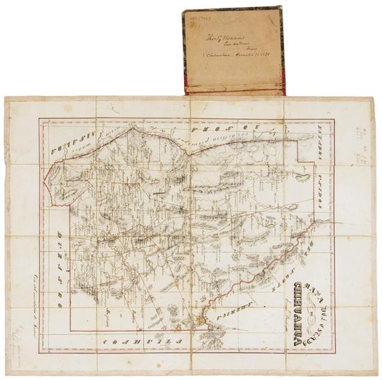 Appraisal: BARCHESQUIL Enrique Mapa Del Estado de Chihuahua Mexico after Pen