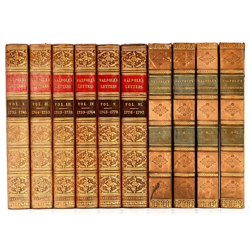 Appraisal: The Letters of Horace Walpole Earl of Orford six volumes