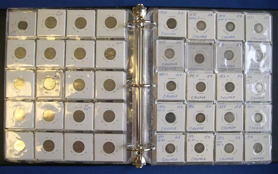 Appraisal: Binder lot including collection of Canadian coins c c and