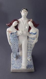 Appraisal: Elizabeth Kormendi glazed ceramic sculpture Elizabeth Kormendi American - -