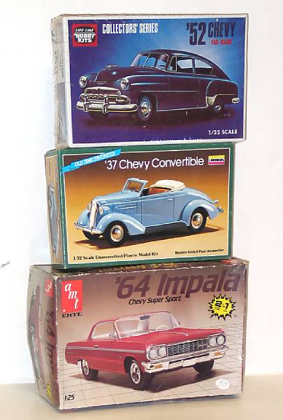 Appraisal: General Motor Plastic th Model Kits Boxed lot of assorted