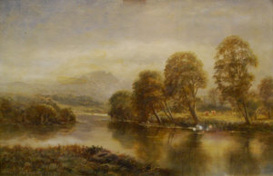 Appraisal: S Y Johnson - 'River Dove Dovedale Derby' oil on