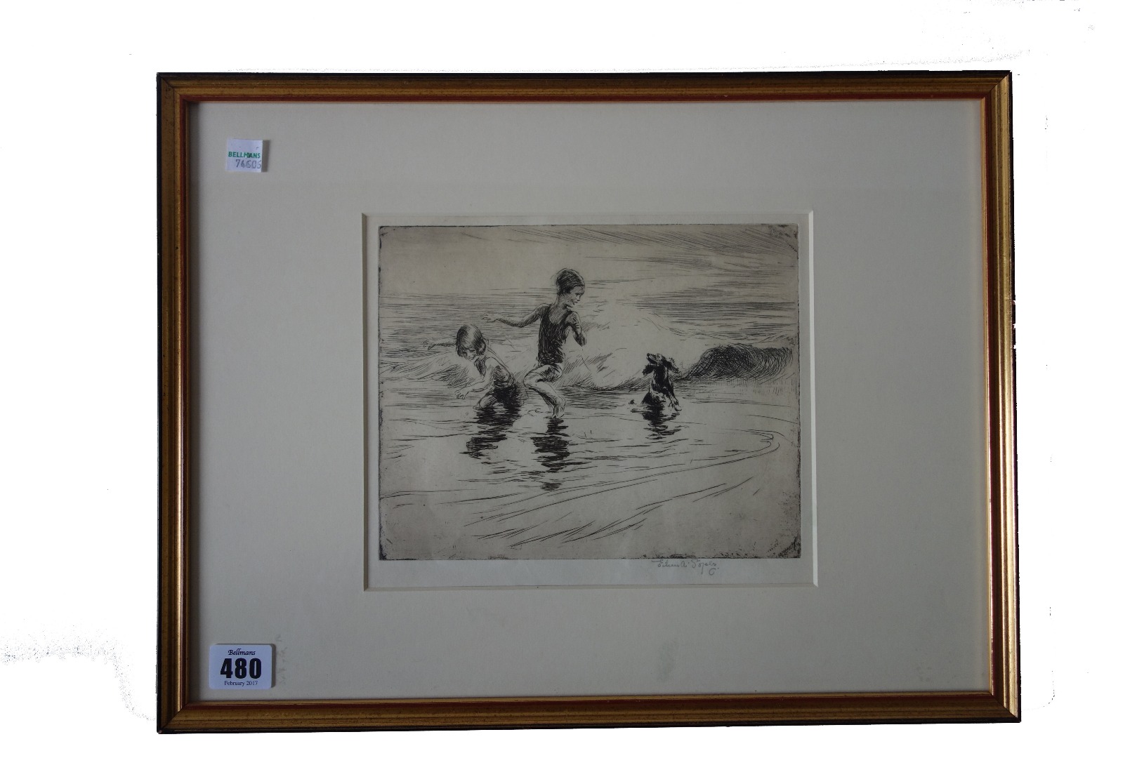 Appraisal: Eileen A Soper British - Mixed Bathing signed in pencil