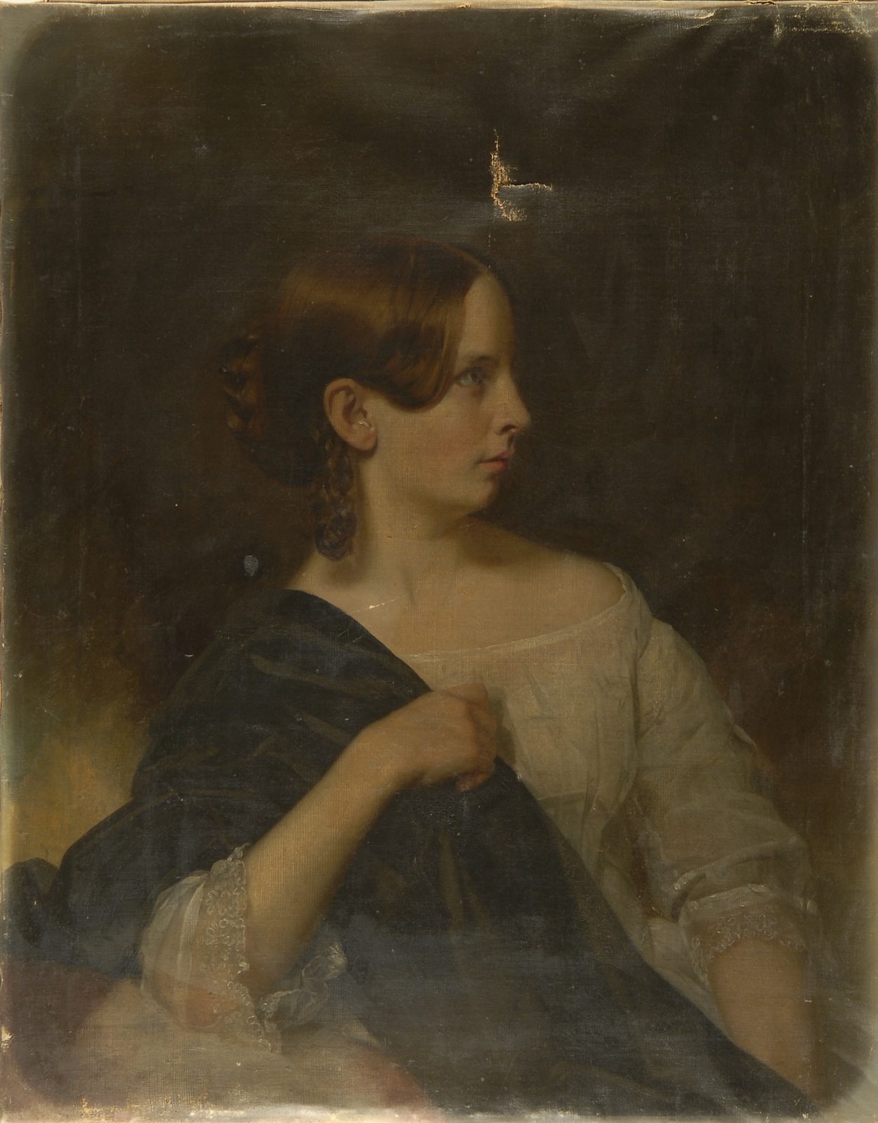 Appraisal: ATTRIBUTED TO ALLEN SMITH JR American - Portrait of Lydia