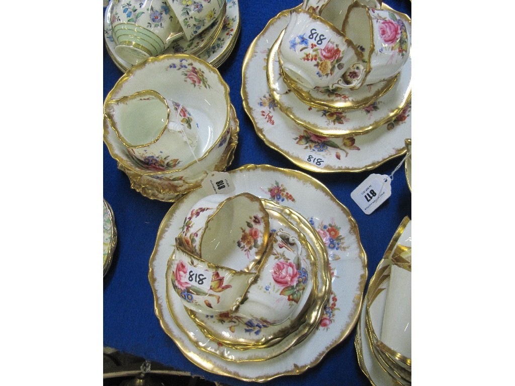 Appraisal: Hammersley 'Dresden Sprays' six setting teaset