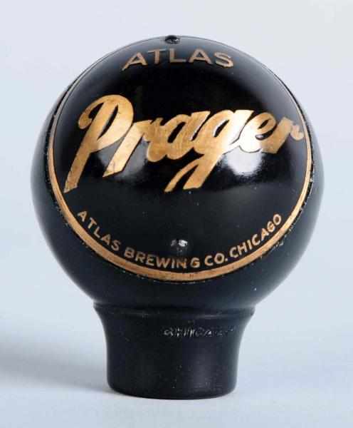 Appraisal: Atlas Prager Beer Tap Knob Clean face with minor wear