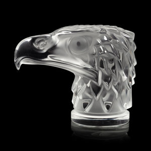 Appraisal: A Lalique T te d'Aigle Paperweight Second Half th Century