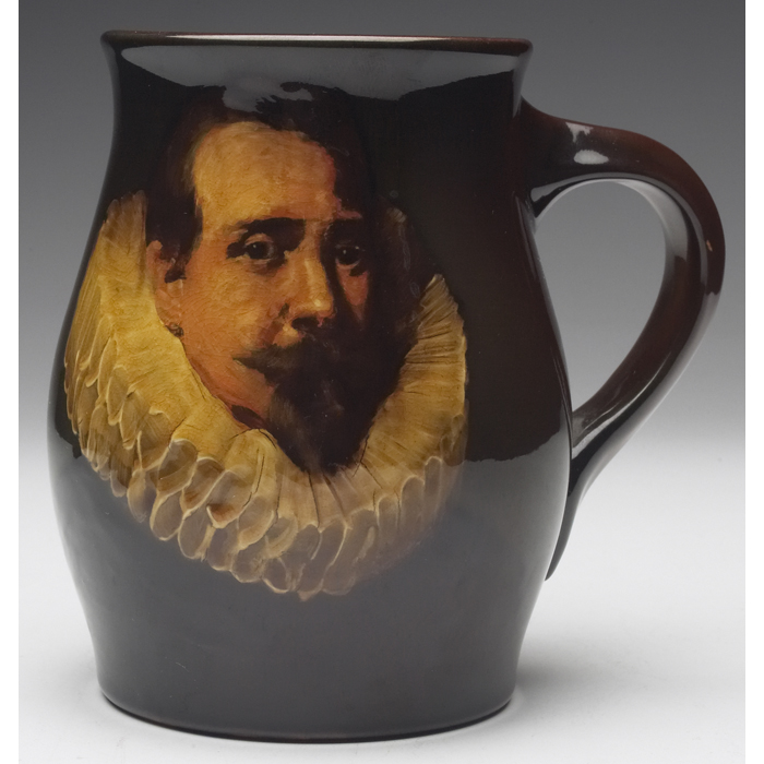 Appraisal: Rookwood handled vessel Standard glaze with a well executed portrait