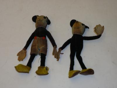 Appraisal: A Mickey Mouse felt covered figure No high and another