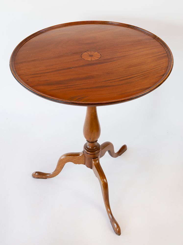 Appraisal: Georgian Style Mahogany Tilt Top Candlestand Exclusive on Bidsquare Georgian