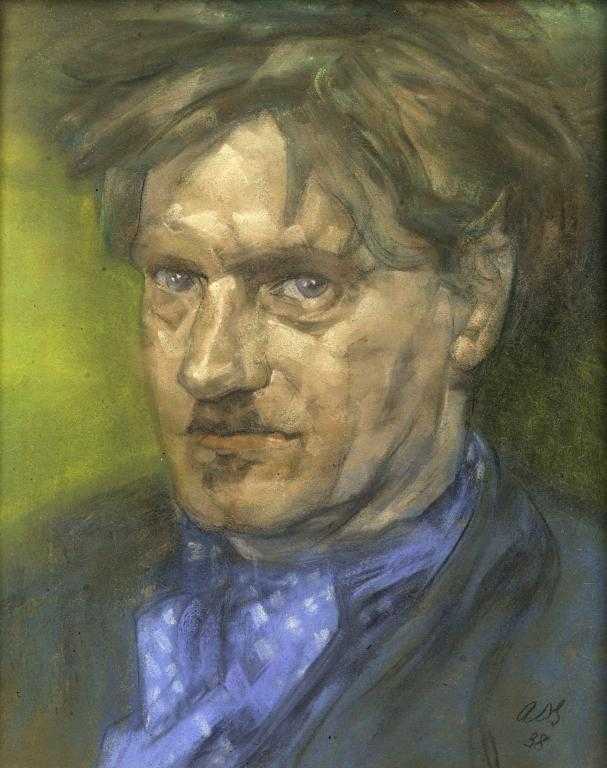 Appraisal: AUSTIN OSMAN SPARE - PORTRAIT OF THE ARTIST head and