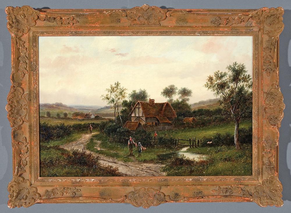 Appraisal: H C Buttler British th c English Village Scenes oils