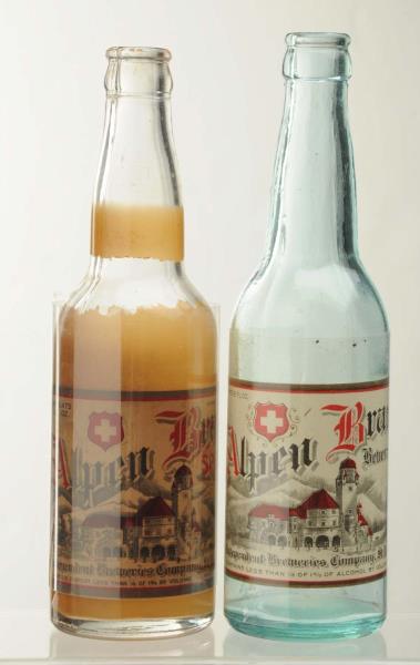 Appraisal: Lot Of Prohibition Era Alpen Brau Beer Bottles This lot