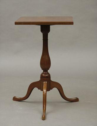 Appraisal: New England Federal Inlaid Cherry Candlestand x x in