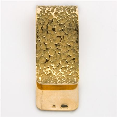 Appraisal: Gold Money Clip David Webb Estimate -