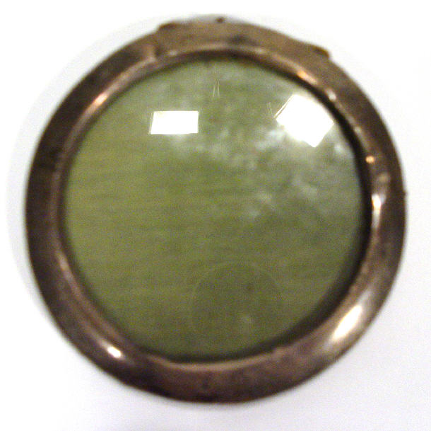 Appraisal: Circular silver photo frame London cm diameter