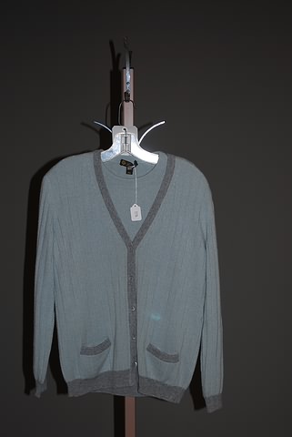 Appraisal: Loro Piana Pale green with gray edging cashmere sweater set