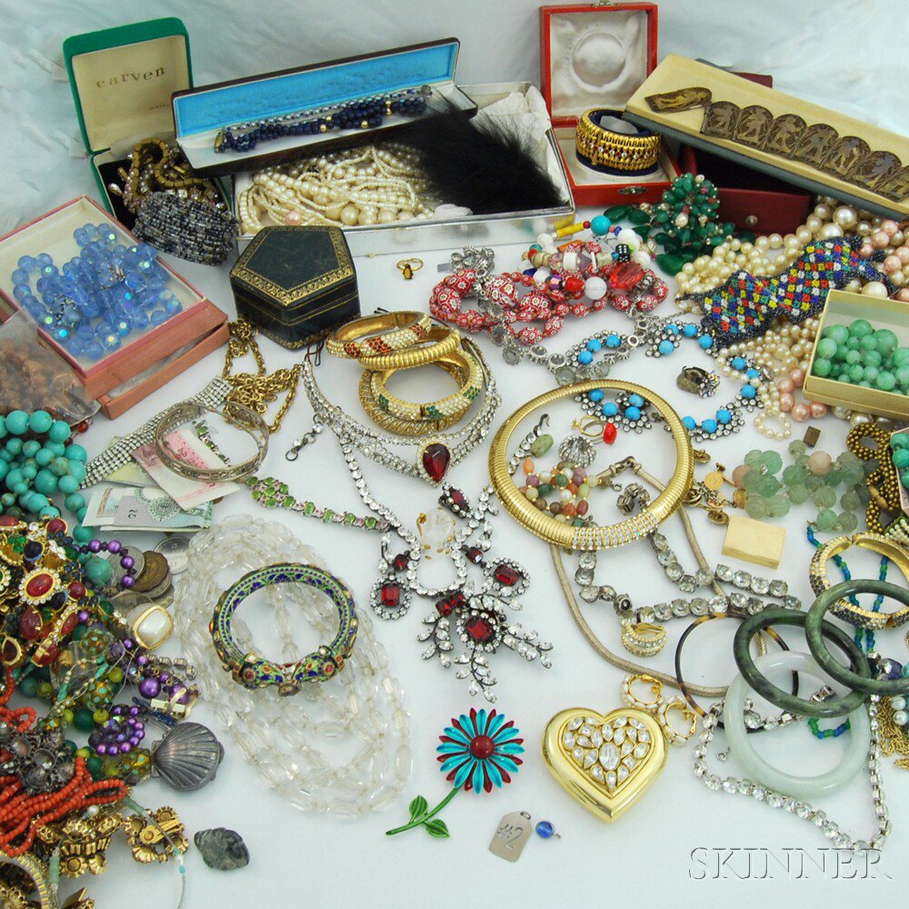 Appraisal: Large Collection of Costume Jewelry including faux pearls paste and