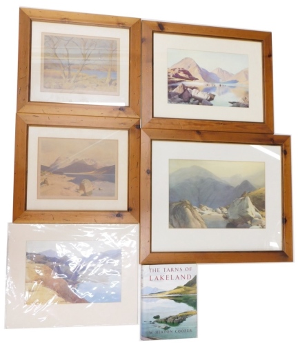 Appraisal: After Heaton Cooper Lake District scenes coloured prints framed and