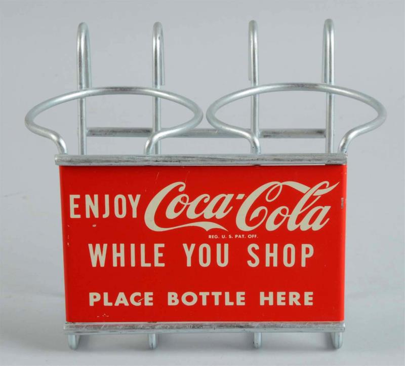 Appraisal: Coca - Cola Shopping Cart Bottle Holder This holder is