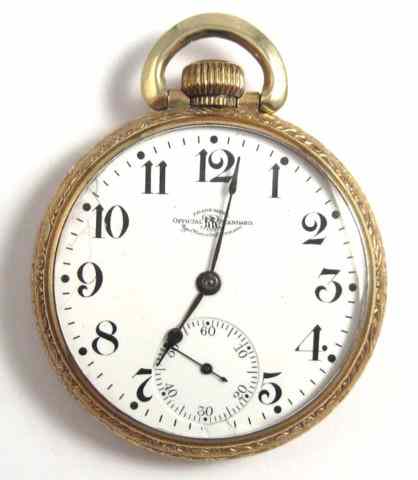 Appraisal: BALL-HAMILTON RAILROAD POCKET WATCH Official Standard model size jewels Railroad