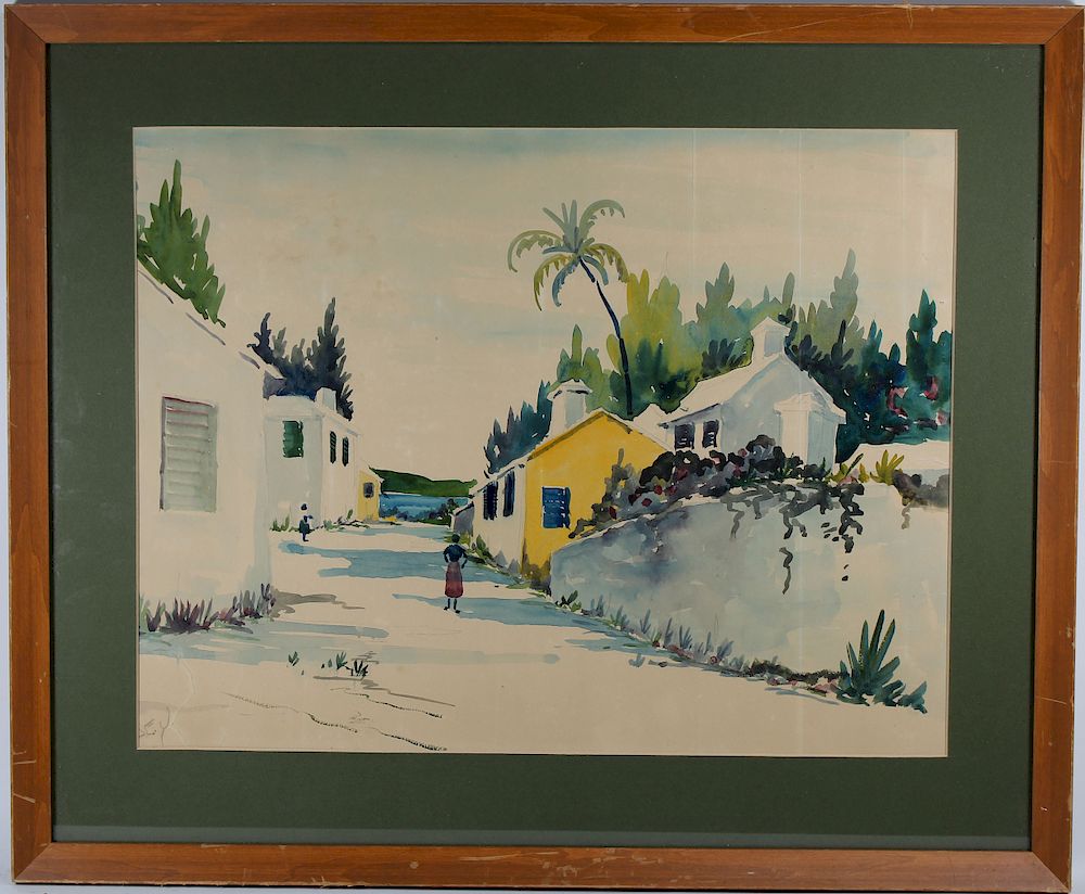 Appraisal: Alfred Birdsey Bermuda - Alfred Birdsey Bermuda - Watercolor of