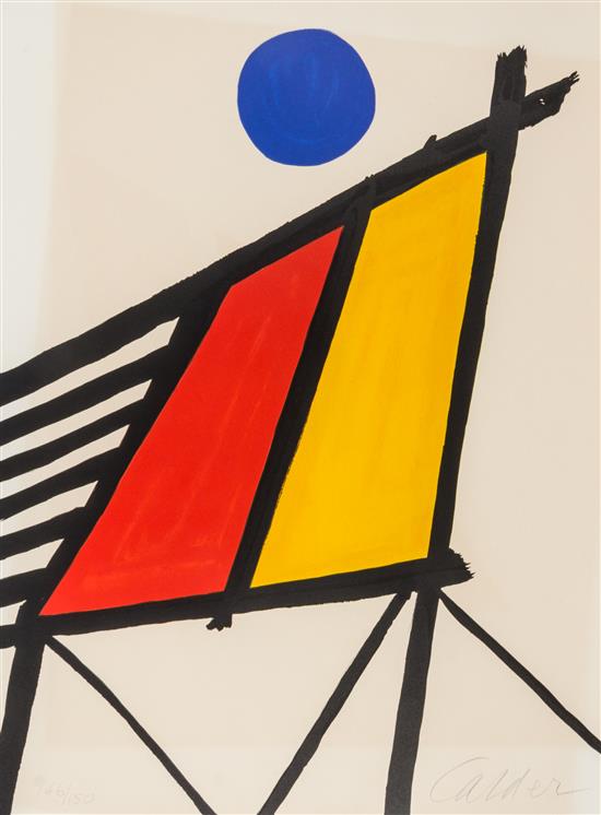 Appraisal: Sale Lot Alexander Calder American - Untitled color lithograph edition