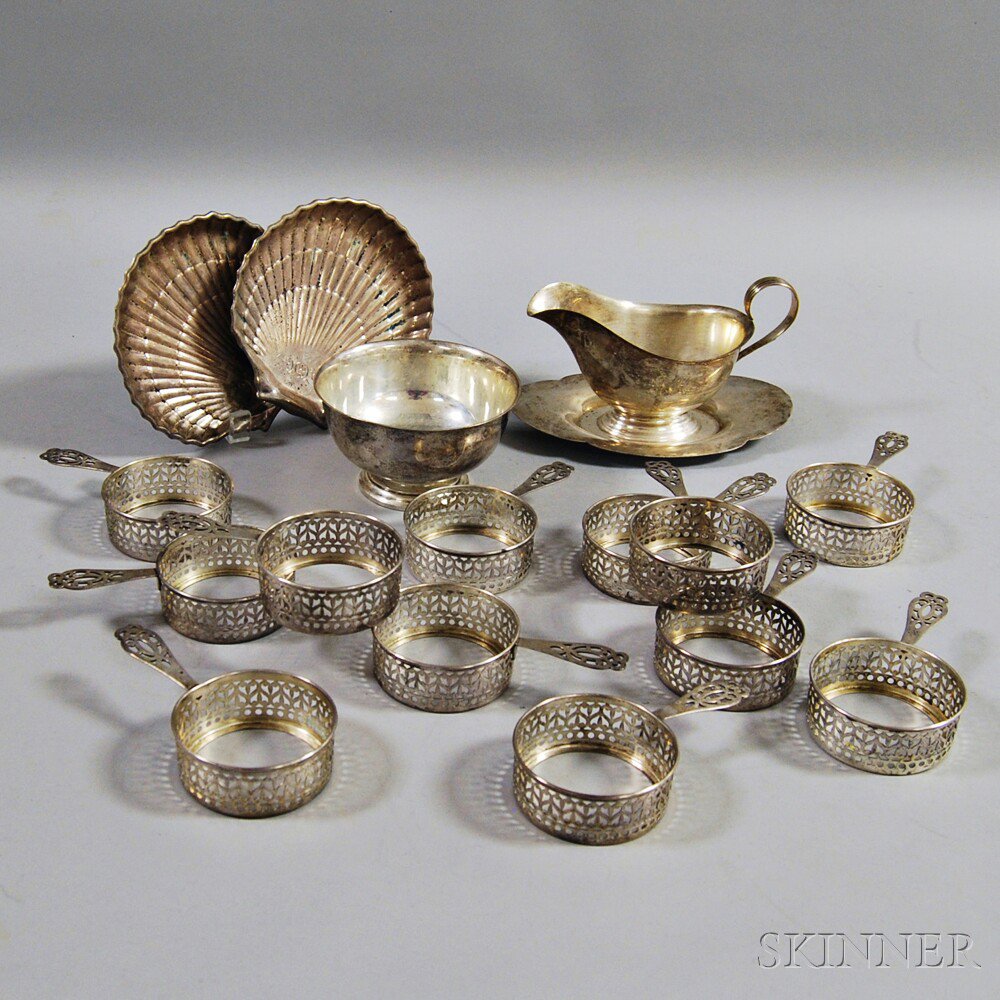 Appraisal: Sixteen Pieces of Gorham Sterling Silver Hollowware twelve reticulated cup