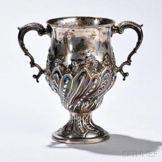 Appraisal: George III Sterling Silver Two-handled Cup London - Charles Wright