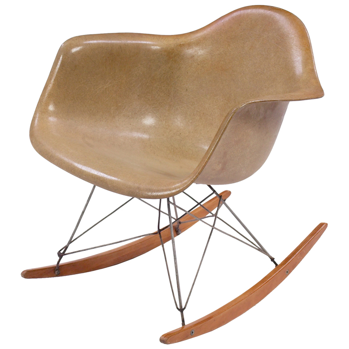 Appraisal: Charles and Ray Eames RAR rocking chair by Herman Miller