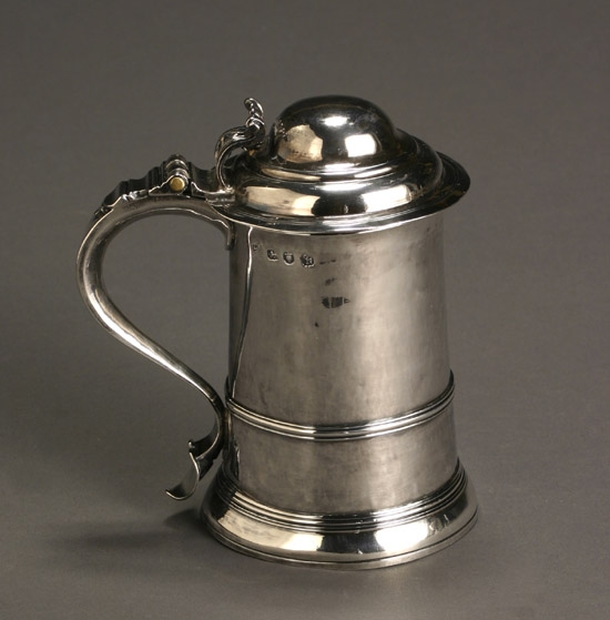 Appraisal: Early George III Silver Tankard Maker's Mark Double Struck London