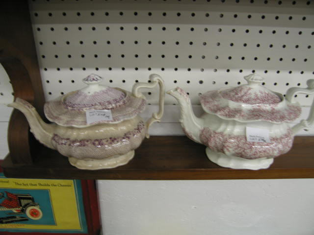 Appraisal: Early Ironstone Teapots some loss