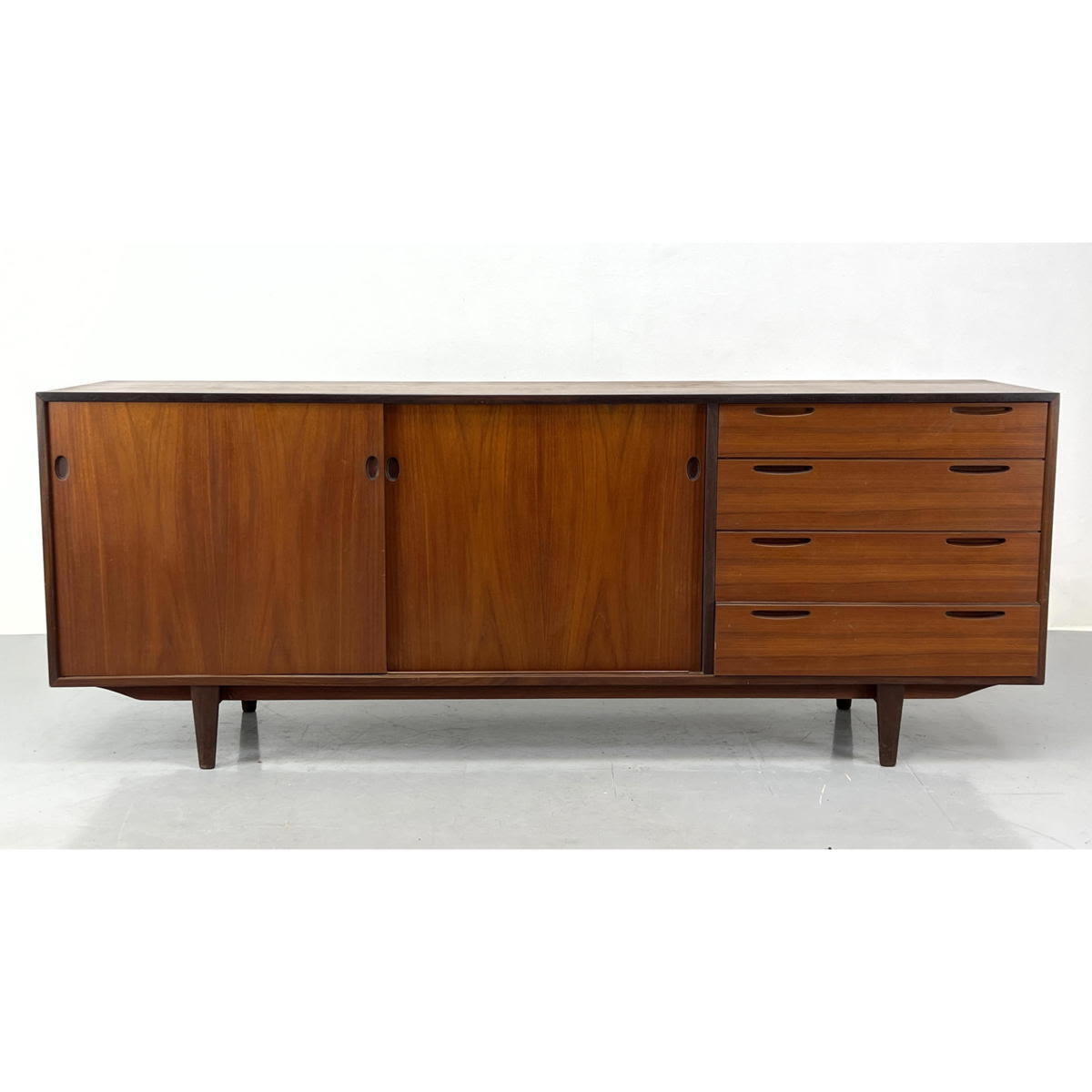 Appraisal: IB KOFOD LARSEN Danish Modern Teak Dresser Credenza Cabinet Made