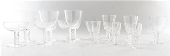 Appraisal: Sale Lot A Set of Steuben Stemware th th century