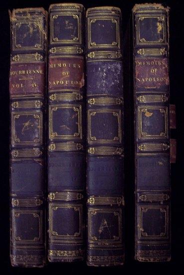 Appraisal: Bourrienne M de Memoirs of Napoleon Bonaparte four volumes