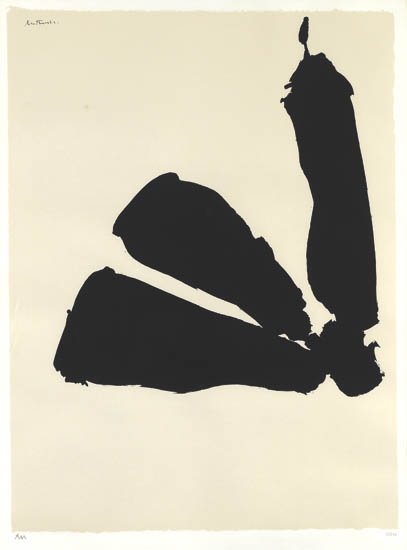 Appraisal: ROBERT MOTHERWELL Africa Suite Color screenprint x mm x inches