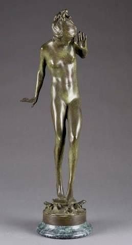 Appraisal: Harriet Whitney Frishmuth Playdays bronze Frishmuth Harriet Whitney NY -