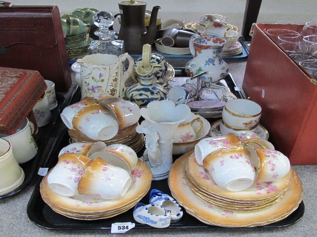 Appraisal: Two trays of assorted ceramics - teaset jugs etc