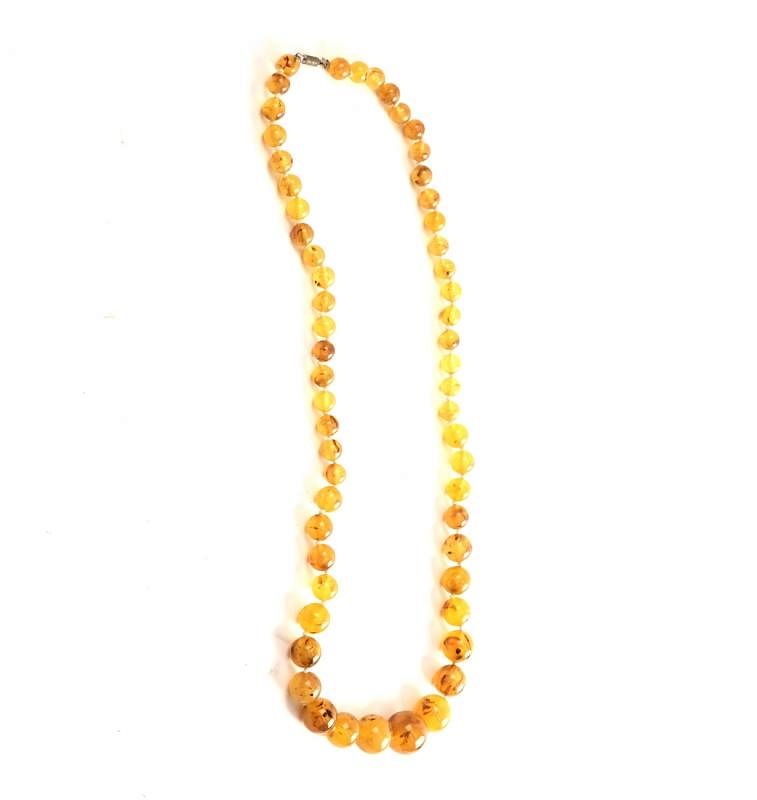 Appraisal: Amber Style Necklace Amber style necklace L