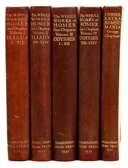 Appraisal: SHAKESPEARE HEAD PRESS -- HOMER The Whole Works of Homer